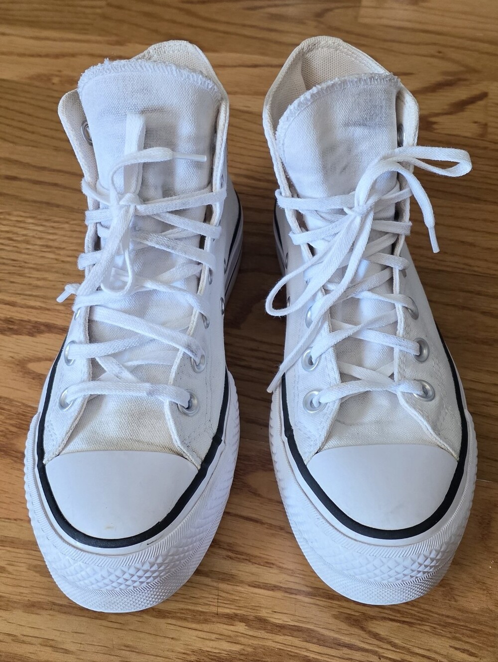 Converse White High-Top Canvas Sneakers for Women